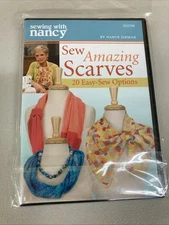 Sewing with Nancy "Sew Amazing Scarves" DVD & Patterns New