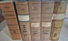 Lot of 5 Antique Bookcase Letter Files - Globe Wernicke, Lewis Dowagiac MI, Phnx
