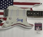 JOHN MELLENCAMP SIGNED USA FLAG ELECTRIC GUITAR JSA COA — photo 2