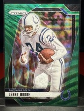2024 Panini Prizm - Lenny Moore #296 Neon Green Pulsar Prizm