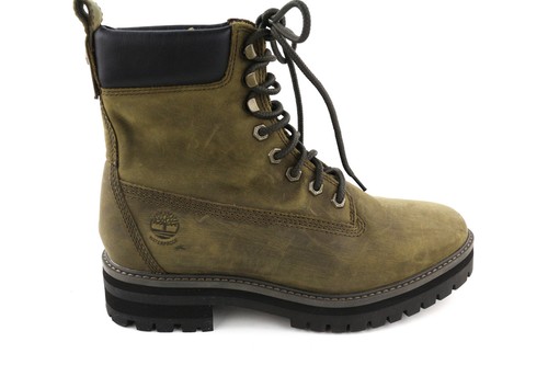 TIMBERLAND A2NXX-A4919 Men Shoes EU42/43 Khaki Aged Look Leather Laced Boots - Picture 15 of 15