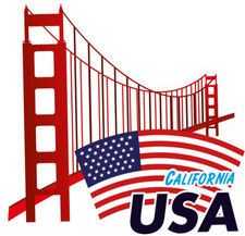 USA California Golden Gate Bridge Car Bumper Sticker Decal