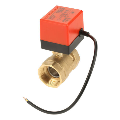 DN40 Elektrisch Kugelhahn Ventil Messing 2-Wege Zonenventil Motorkugelhahn 12V - Bild 3 von 13