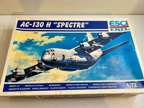 #591 - ESCI ERTL AC-130 H "SPECTRE" 1:72 AIRPLANE MODEL KIT #9101 - NIOB