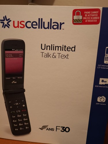 ANS F30 8GB - (US Cellular) 4G Flip Phone Unlocked T-Mobile AT&amp;T