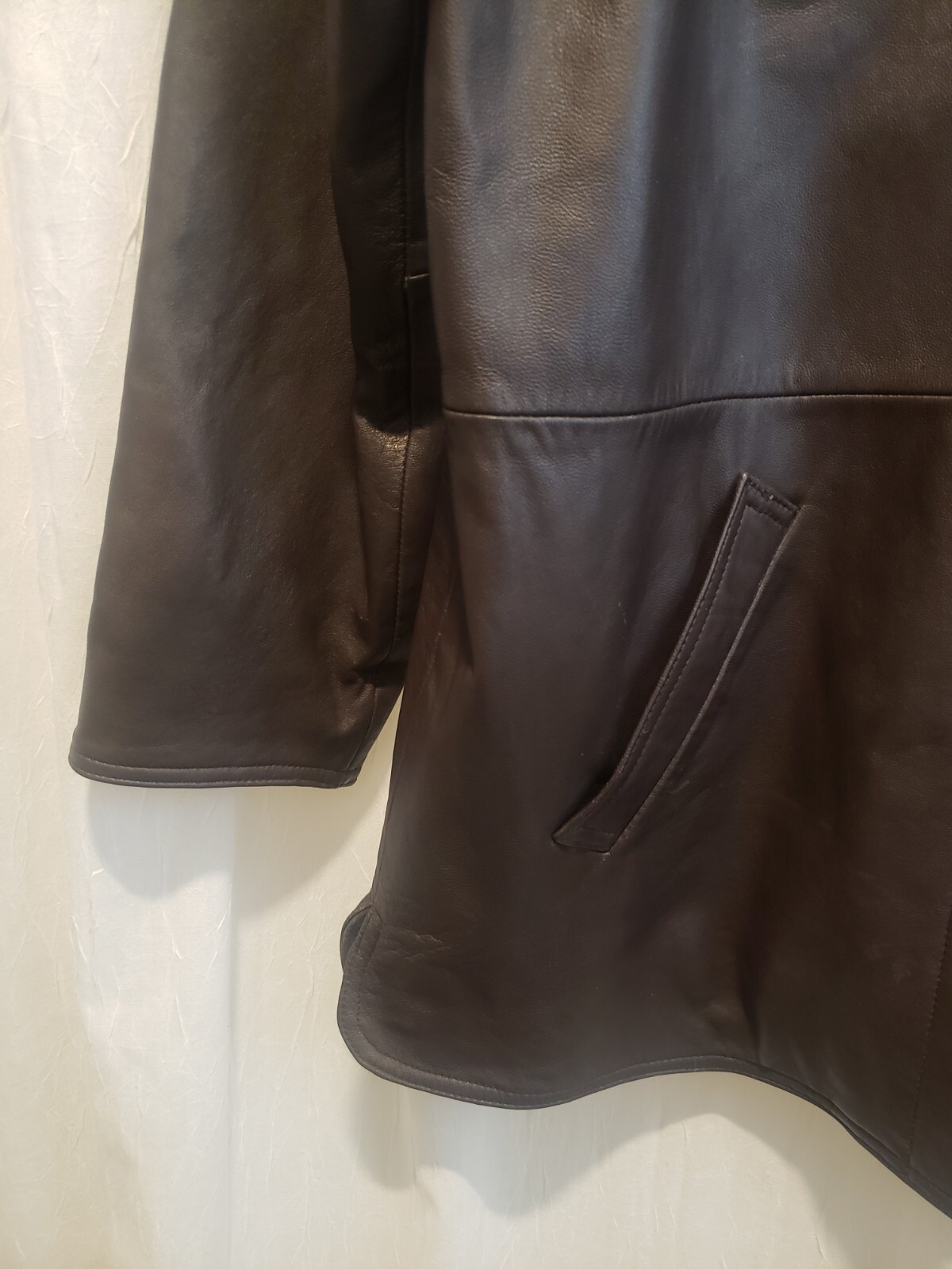 Leather Elements Womens Large Dark Brown Leather … - image 3