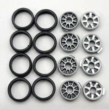 ⭐️ ZipZaps 1/64 RC Car Truck Replacement Rim & Tire Lot - Set C