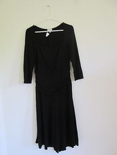 New A Pea In The Pod Knee Length Black Maternity Dress Stretch Knit Size Medium