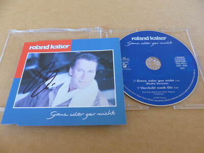 ROLAND KAISER signed autograph signed on ''ALL OR NOT AT ALL'' CD cover