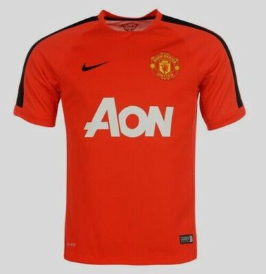 MENS NIKE MANCHESTER UNITED 2014/15 TRAINING FOOTBALL SOCCER SHIRT
