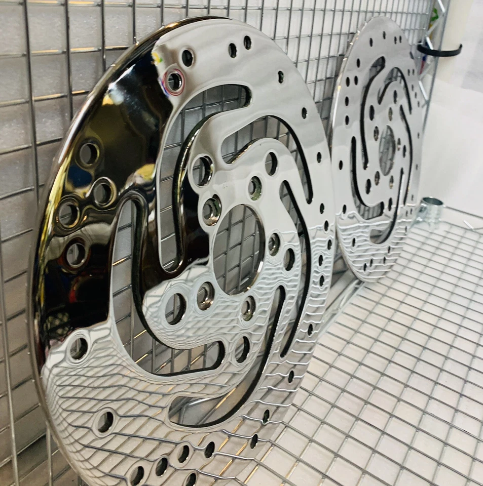 HARLEY POLISH 2 ROTORES DIANTEIRO E TRASEIRO SOFTAIL 2000 Heritage fatboy troca de fabricante de equipamento original - Imagem 3 de 4