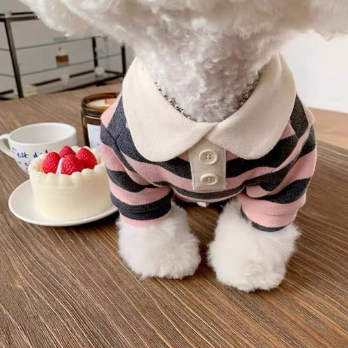 Camiseta Pullover a Rayas para Mascotas Perros Verano Cachorro Ropa Gato Chaleco Transpirable T- - Imagen 46 de 62