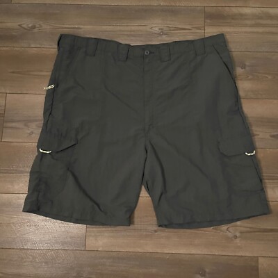 Wrangler Outdoor Nylon Cargo Shorts 48 Charcoal Gray Hiking