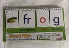 Junior Learning Double-sided Flip Stand Blend Flips Consonant Vowel Word Build