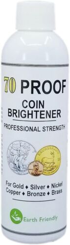 70 Proof Coin Brightener & Cleaner for Gold Silver Copper Nickel Bronze
