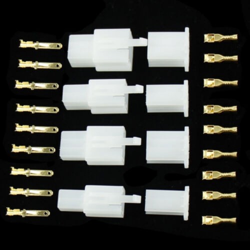 380PCS Motorcycle Car Electrical 2.8mm 2 3 4 6 Pin Wire Auto Connectors Terminal - Picture 5 of 12