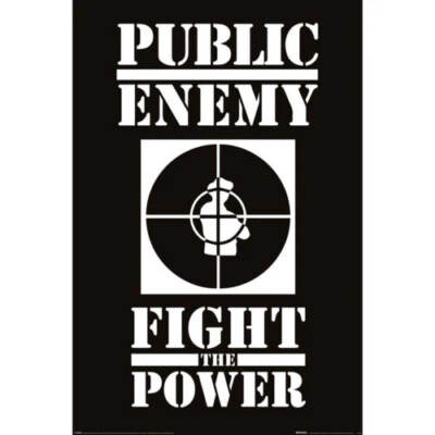 Poster PUBLIC ENEMY - Fight The Power - Logo  61x91,5cm NEU 15610