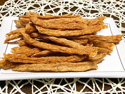 Crispy Salmon Orka Strips, Homemade, Healthy & No Artificial flavor Dog Treats