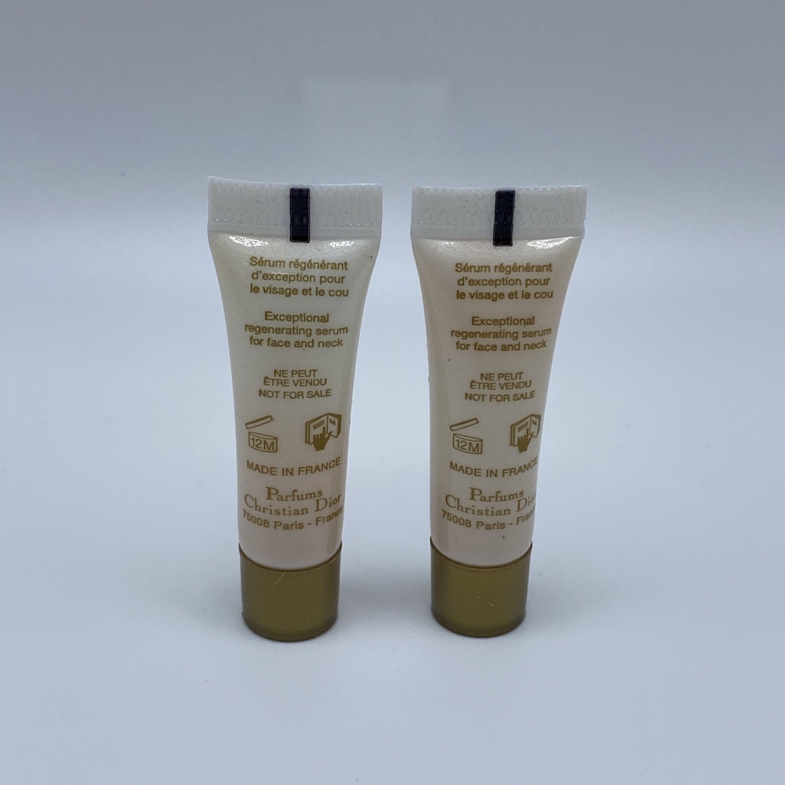 Dior L'or De Vie Le Serum Face & Neck 5 ml 0.17oz Travel Size Lot x2 READ 8/25