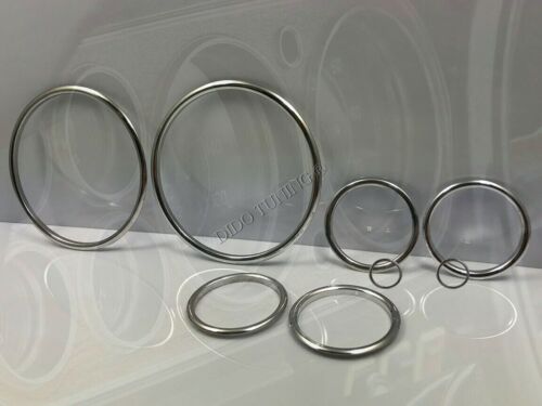 Per Ford Escort mk1 mk2 Anelli Alluminio Strumenti Strumentazione 8 pezzi - Imagen 2 de 10
