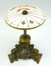 ANTIQUE 1815 FRENCH STANDING SUNDIAL SIGNED " V. KLEBER WATCHMAKER OF BESANÇON "