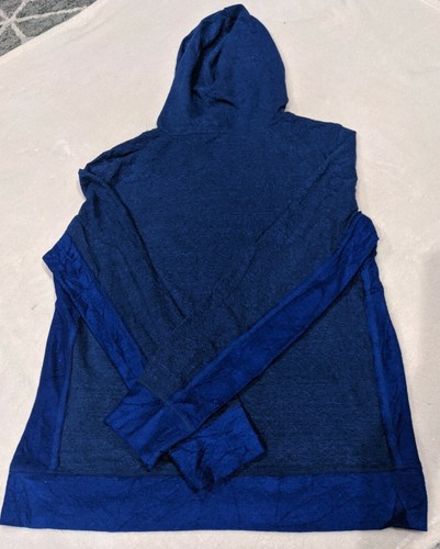 Abbot & Main Venice Beach Full Zip Hoodie Sweatshirt Blue Dazzle Women's XL NWT! - Picture 6 of 9
