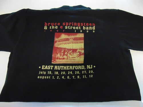 T-Shirt Rock ~ BRUCE SPRINGSTEEN & E Street Band 99 Tour ~ Nera Corta Sl Taglia L - Foto 3 di 5