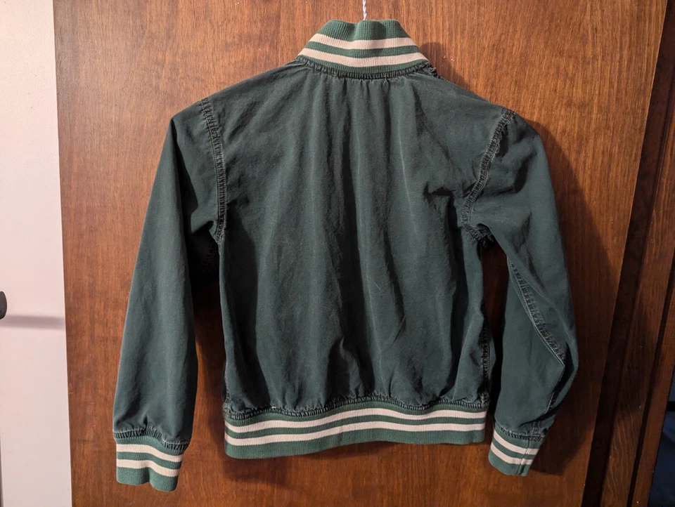 Ralph Lauren Vintage Polo Rugby Chaqueta Juvenil Talla 5 Verde Foto 4 de 4