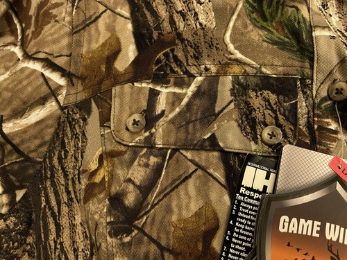 Game Winner Camo Button Shirt Womens S Realtree AP Long Sleeve Dura-Soft Pockets - Picture 5 of 21