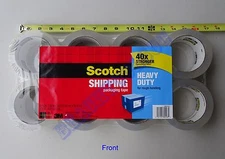 New 8 Rolls Heavy Duty 3M Scotch Shipping Packaging Tape Made in USA 54.6YD / Ea