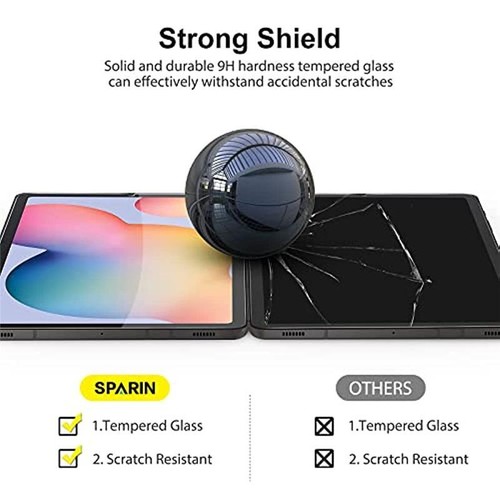 2Pcs Tempered Glass 9H Screen Protector Samsung Tab S6 Lite 10.4 P610 P615 Clear - Photo 8/17