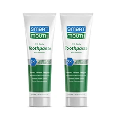 Smartmouth Premium Zinc Ion Toothpaste - Whitening - with Fluoride - Refreshing,