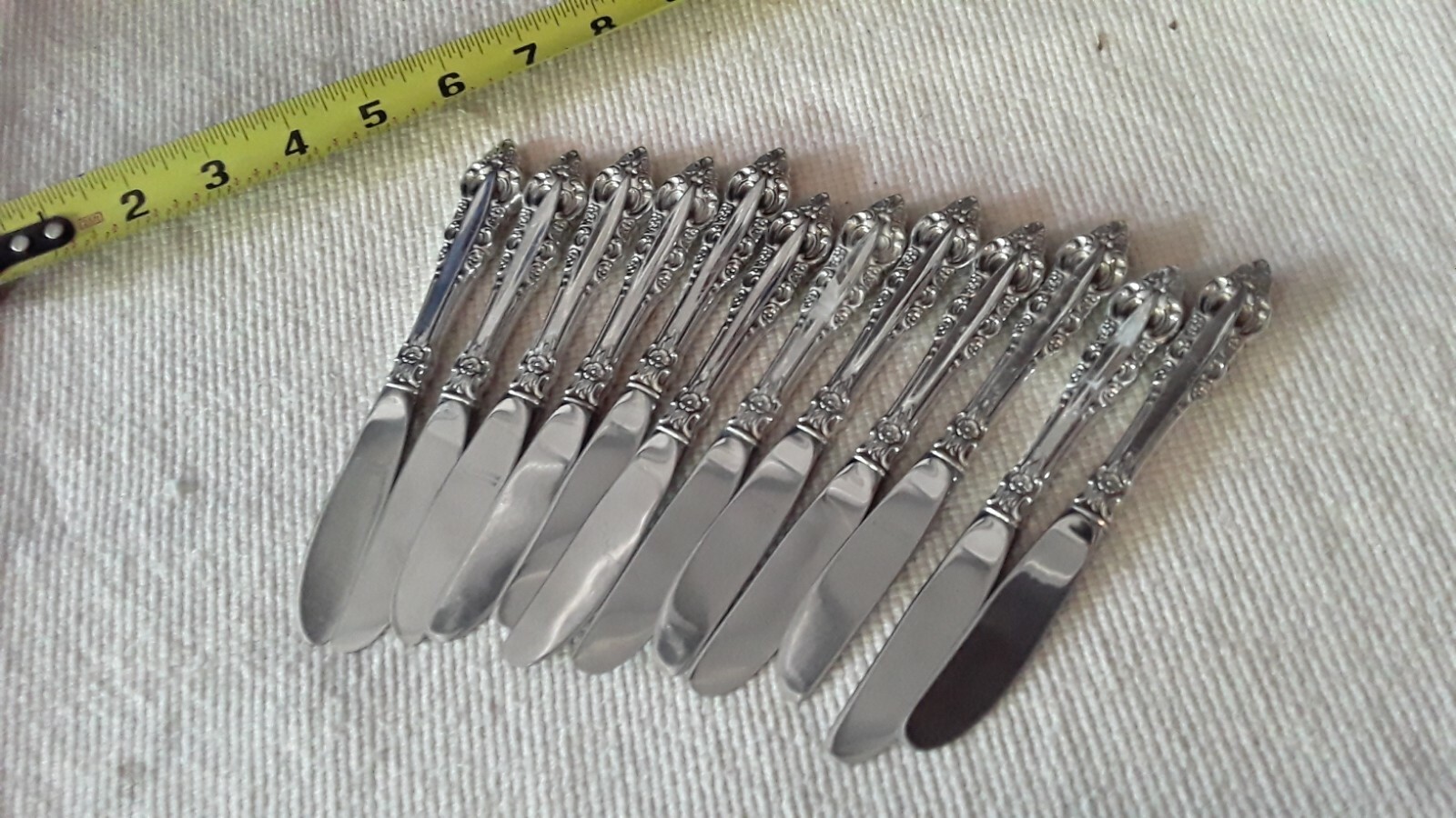 Reed Barton Mirrorstele Colonial French Pattern 12 Knives eBay