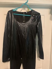 Liquid Black Catsuit Costume Adult Size S/M Suit Only