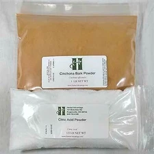 Cinchona Bark Powder 1 LB  and 1/2 Citric Acid PURE NO Filler NO BINDER 