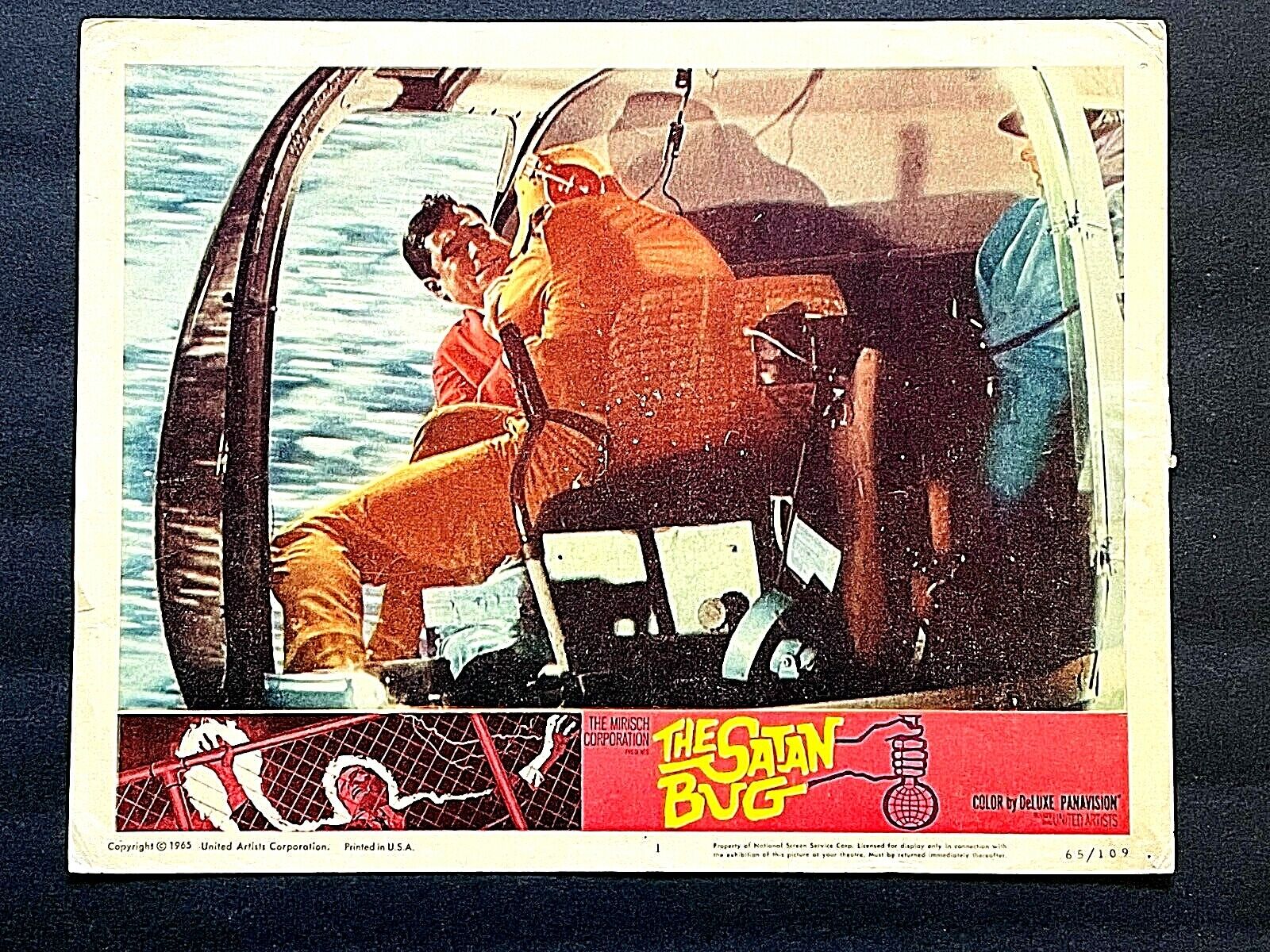 The Satan Bug One Sheet Lobby Poster- United Artist 1965 14" x 11"