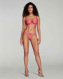 Vintage Agent Provocateur Raiven Pink Brief Fishnet Small AP2 8-10 BNWT