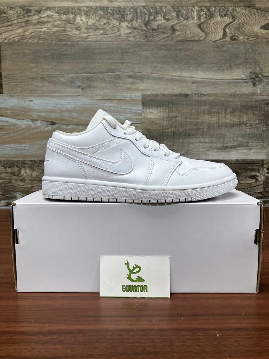 Size 8.5 - Air Jordan 1 Low Triple White W | eBay