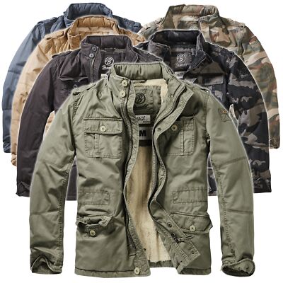 Brandit Britannia Herren Winter Jacke Teddy Futter Feldjacke Winterjacke S-5XL