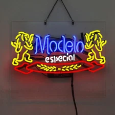 US Stock Modelo Especial Neon Sign Glass Bar Pub Wall Decor Artwork Gift 19"x15"