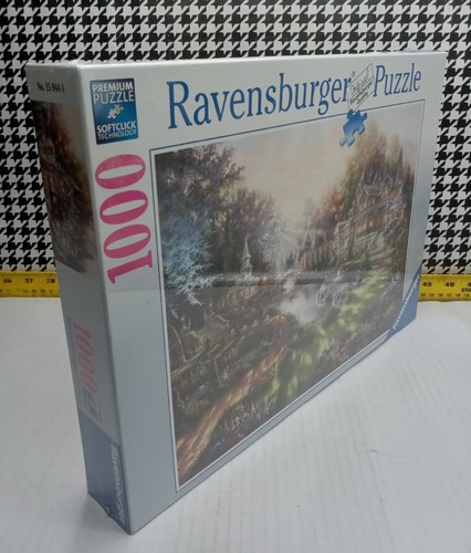 RAVENSBURGER Puzzle Morning Glory Victorian jigsaw Puzzle 1000 Riverside Scene - Picture 2 of 8