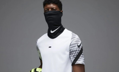 Nike Dri-FIT Winter Warrior Neckwarmer - Black/White O/S Mask Sport
