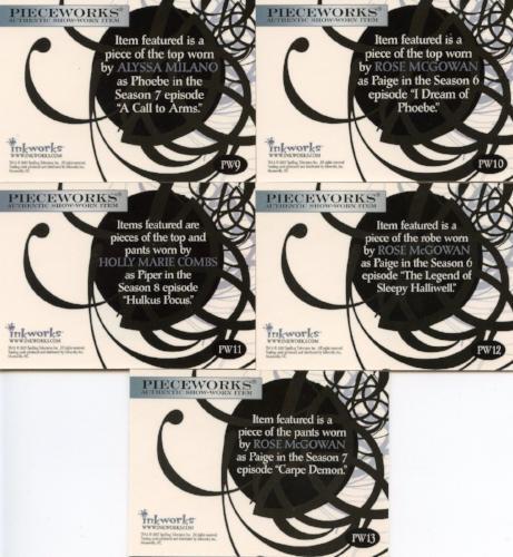 Charmed Forever Pieceworks Costume Card Set PW1 through PW13 - Picture 4 of 5