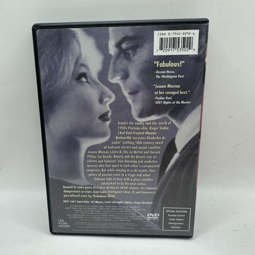 Les Liaisons Dangereuses DVD Movie Widescreen NTSC NR Les Films Ariane - Picture 2 of 3