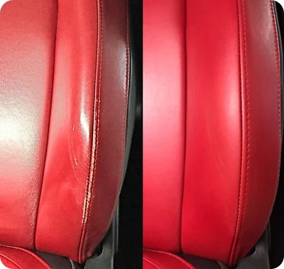 Kit Rigenera Colore Interni Rosso scuro Bordò Alfa vernice Pelle Spallina Brera