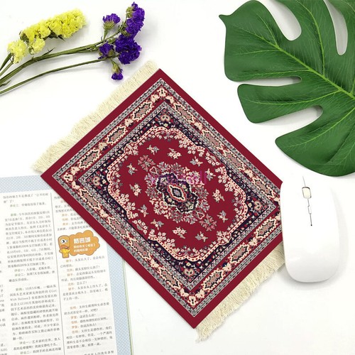 NEW Persian Mini Woven Rug Mat Mousepad Carpet Pattern Cup Laptop PC Mouse Pad - Picture 23 of 49