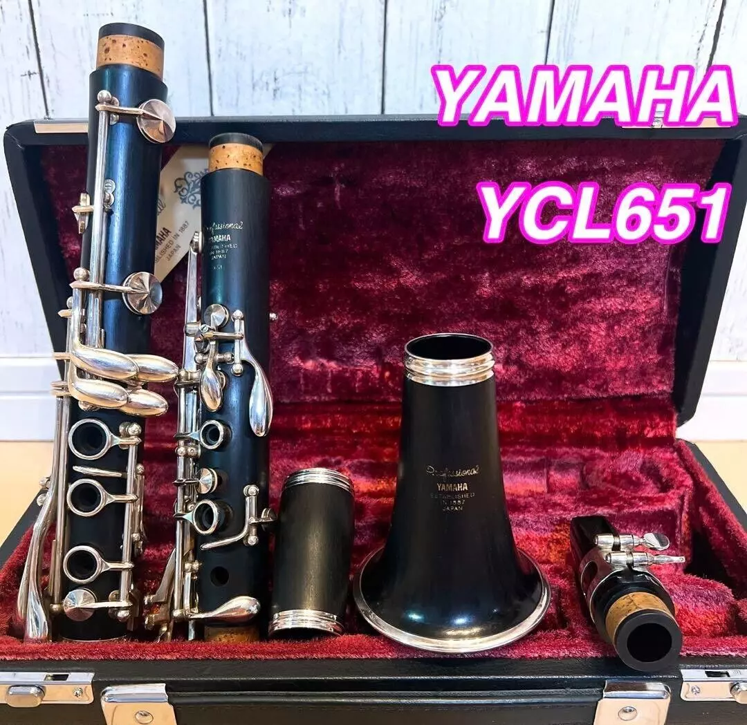 YAMAHA YCL-651 Bb Clarinet Hard Case Mouthpiece Ligature Operation