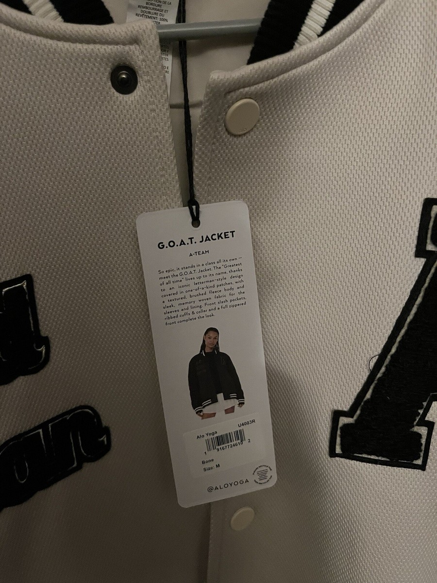 関税負担なし◆ALO Yoga◆G.O.A.T クロップドジャケット ロゴ Alo Yoga G.O.A.T Jacket Bone S | eBay