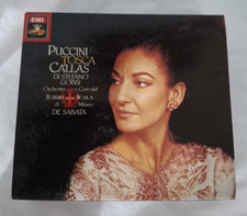 Puccini Tosca MARIA CALLAS VICTOR DE SABATA Orig EMI UK 2 CD Box Mono