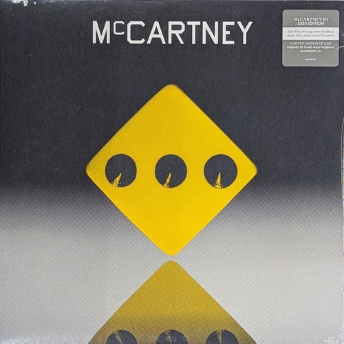 PAUL MCCARTNEY McCartney III 3333 Edition SEALED LP Yellow /Black Splatter